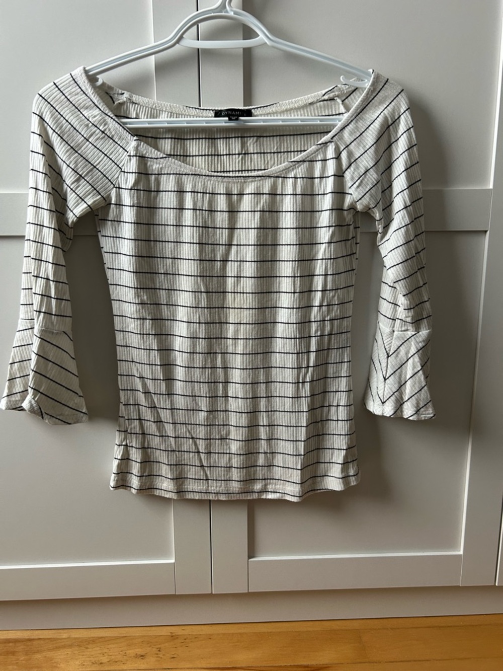 Dynamite Black Ribbed Off-Shoulder Top - Picture 4 of 7
